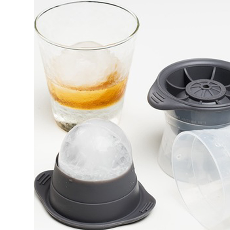Stora sfäriska isformar som är lämpliga för whisky, cocktails, drycker isformar, återanvändbara och enkla att rengöra, BPA-fria
