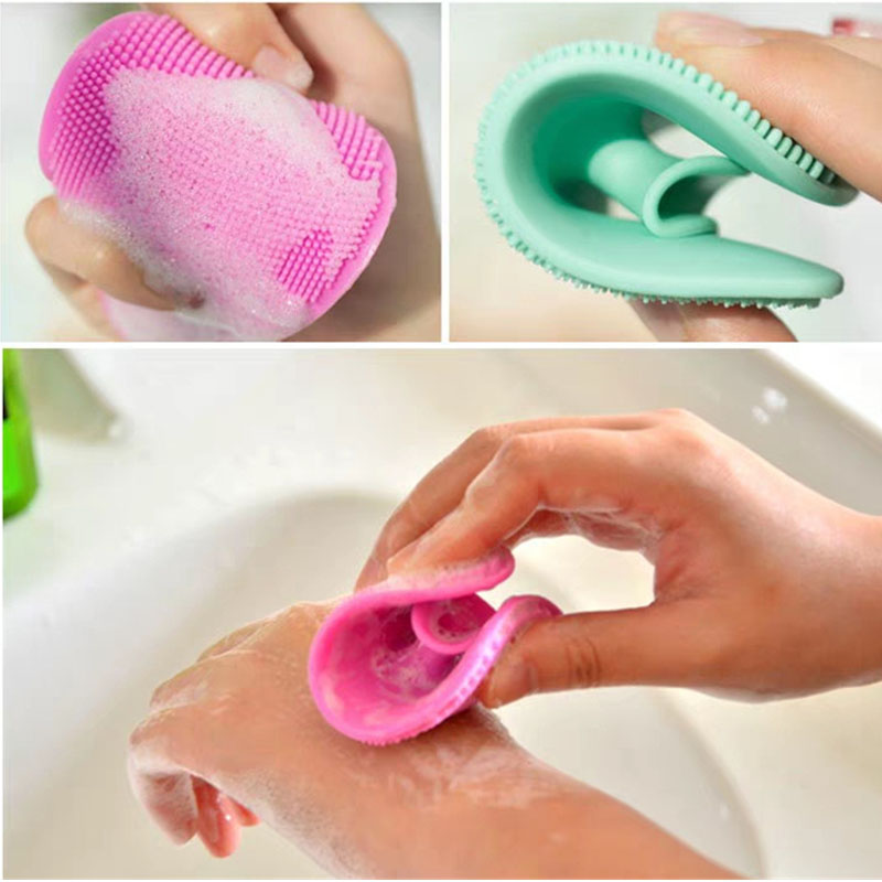 Baby Bath Brush, Baby Cradle Cap Brush, Silicone Massage Brush, Silicone Scrub Exfoliating Brush Baby Dry Hud, Cradle Cap&Eczema Essentials