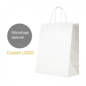 Färgglad brun papperspåse