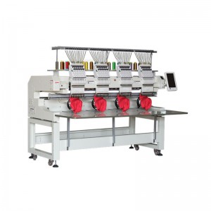 Fyra huvudet med hög hastighet datoriserad brodermaskin