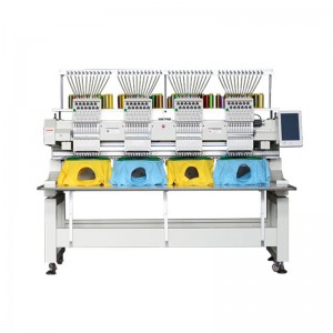 Fyra huvudet med hög hastighet datoriserad brodermaskin