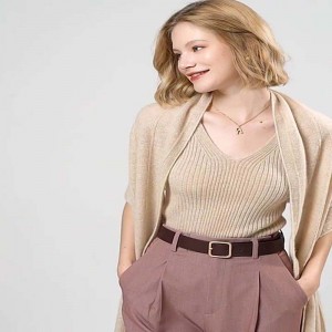 Partihandel mongolisk kashmir rib stickad halsduk kvinnor elegant pashmina kashmir lyx kashmir halsduk