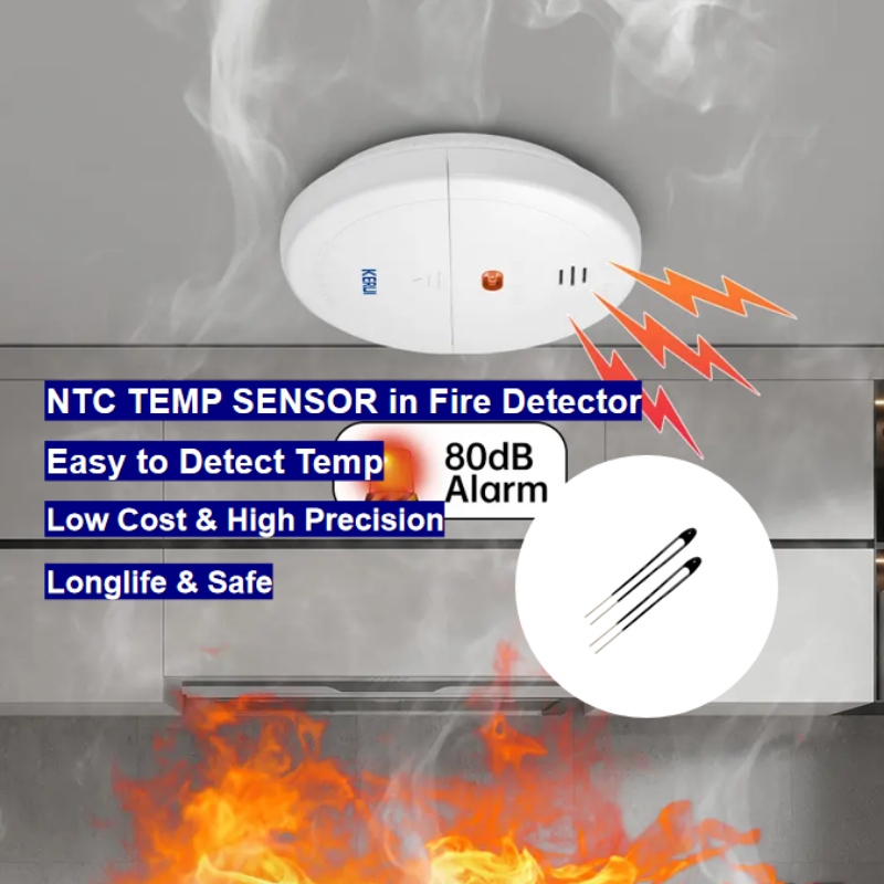 NTC -termistor temperatursensor i branddetektor