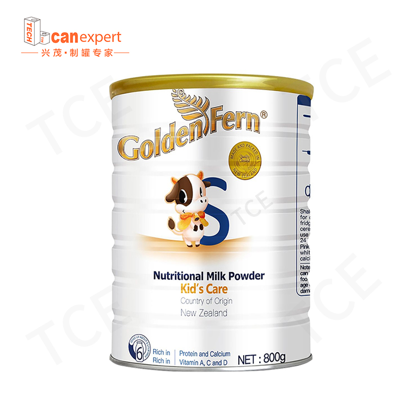 Tce-Factory Supply Food Grade Metal Can Cmyk/PMS Color/prägling tinplattpulver mjölkburk