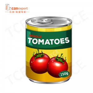 Grossistförsäljning Anpassad liten mat säker klass metall tomma tennburkar för matförpackningsbehållare konservering med lock