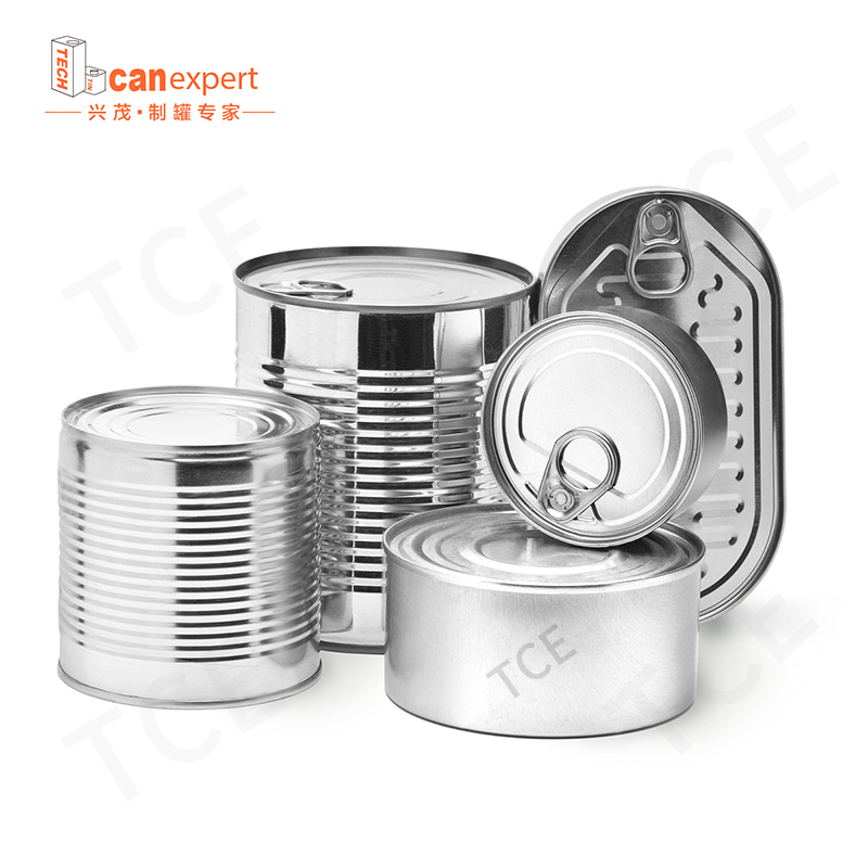 Grossistförsäljning Anpassad liten mat säker klass metall tomma tennburkar för matförpackningsbehållare konservering med lock