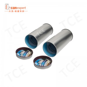 Tom runda te burkar matklass tät järnbox te förpackning kaffe socker anpassade te hantverk gåva burkar