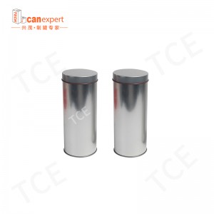 Tom runda te burkar matklass tät järnbox te förpackning kaffe socker anpassade te hantverk gåva burkar