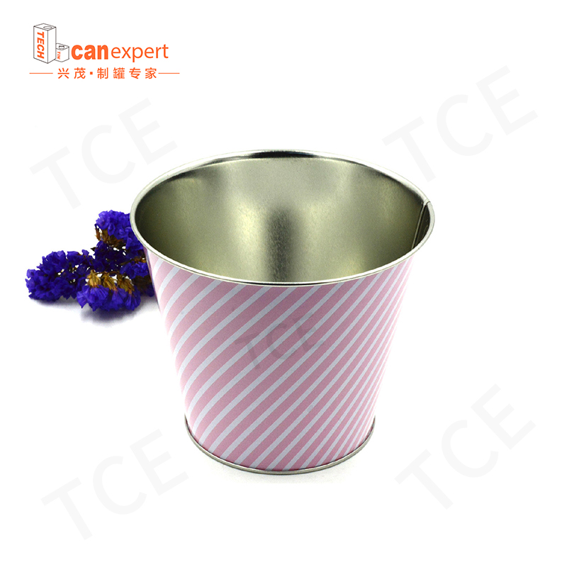 Tce-Wholesale Custom Printed Gift Tin Can komprimerad 0,28 mm Big Capacity Craft Gift Tin Can