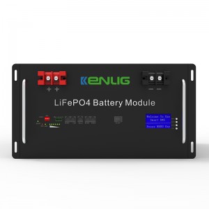 Rackmonterad 48V 100/150 200AH LIFEPO4 Hemmapparater Stackbara RS232/RS485/CAN Kommunikation Snabbladdning Litiumjonbatteri med LCD