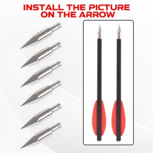Elongarrow 151061 65Grain Arrowheads för ID4.2mm pilbultar