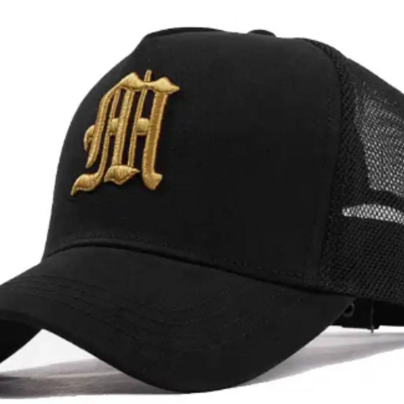 Hot Hat Design 5 Panel Suede Blue and Black Baseball Caps med anpassade logotypen platt broderier och 3D -puffbroderi hattar