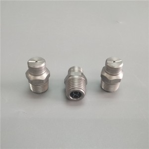 Högt tryckbricka plattfläktmunstycke vattenmunstycke rostfritt stål spraystråle