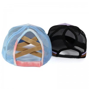 Anpassad klassisk högkvalitativ 5 -panel vuxna baseball trucker hattar med broderi logotyp, prägling trycktryck