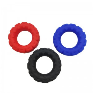 Fabrik grossist bästa pris manlig fördröjning utlösning mjuk silikon penis kuk ringar för män (däckformad ring)