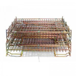 Stapla metallförvaringsburar