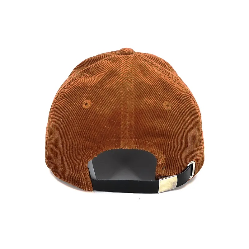 Anpassad broderad anpassad broderad corduroy hatt med läderrem tillbaka, corduroy snapback hatt/cap grossisthatt med läderrem tillbaka, corduroy snapback hatt/cap grossist