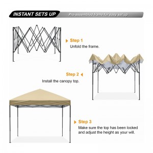 Hållbar Easy Stable 10x 10 ft Pop Up Beach Outdoor Canopy Tent