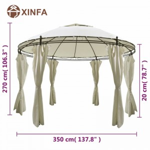 Bröllopsmarker Arch Top Jardin Pergolas Gazebo utomhus Aluminium Gazebo Canopy Show Tents