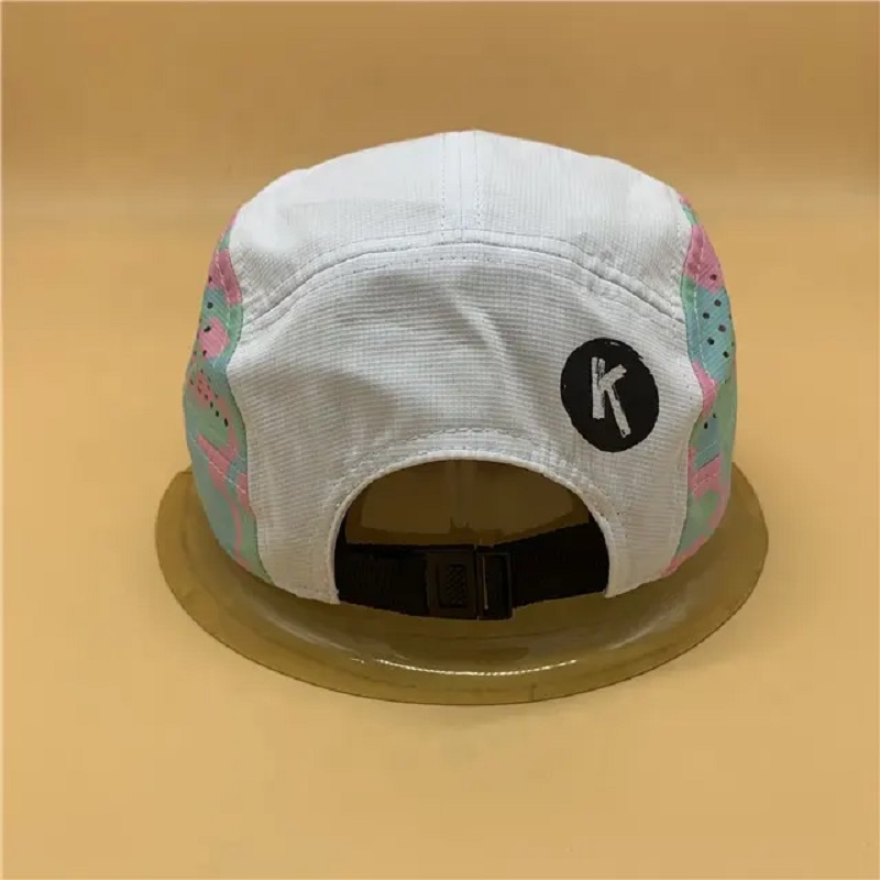 Flat Brim Sports Cap Laser Cut Cap Breattable Ripped Nylon Flat Running Hat Dri-fit Snapback Cap