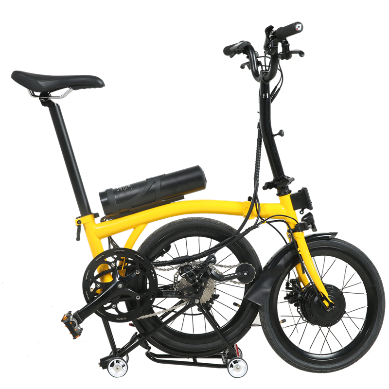 B17- 17 tum bärbar dubbel fällbar elektrisk cykel