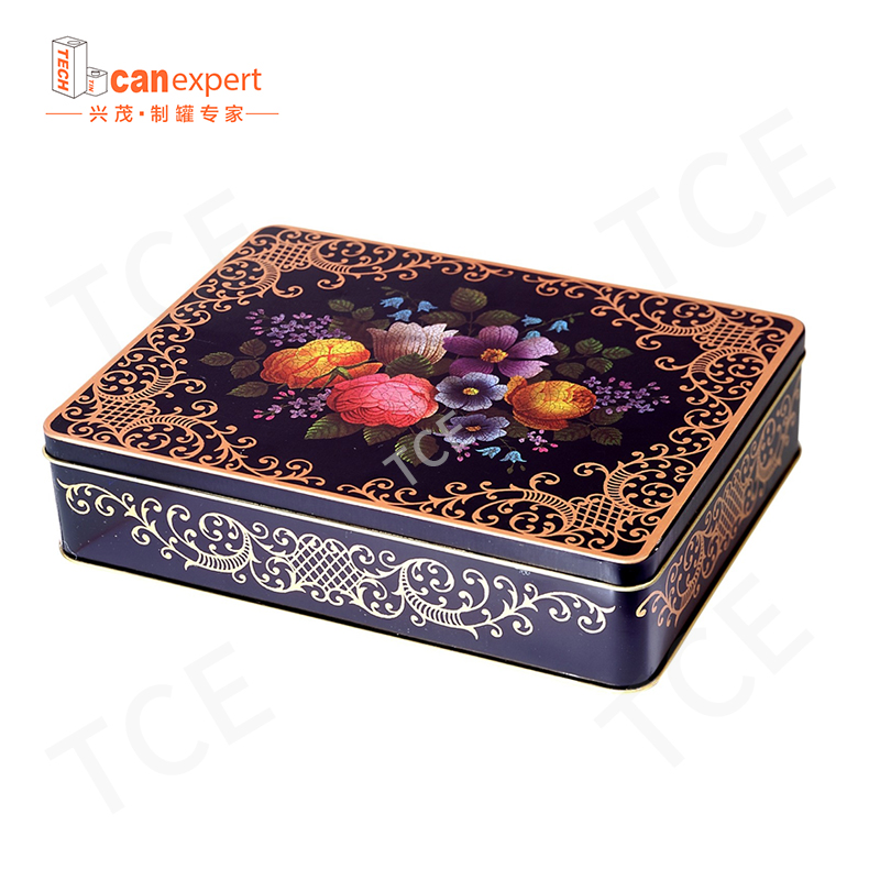 Anpassad högkvalitativ Craft Gift Jar Container Candy Jar Box Chocolate Candy Metal Box Cookie Metal Box