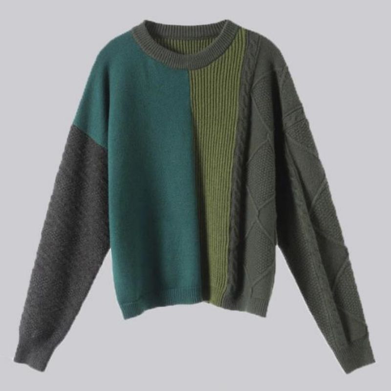 Kvinnors pullover kashmir blandade kläder multi -färg mode stickor