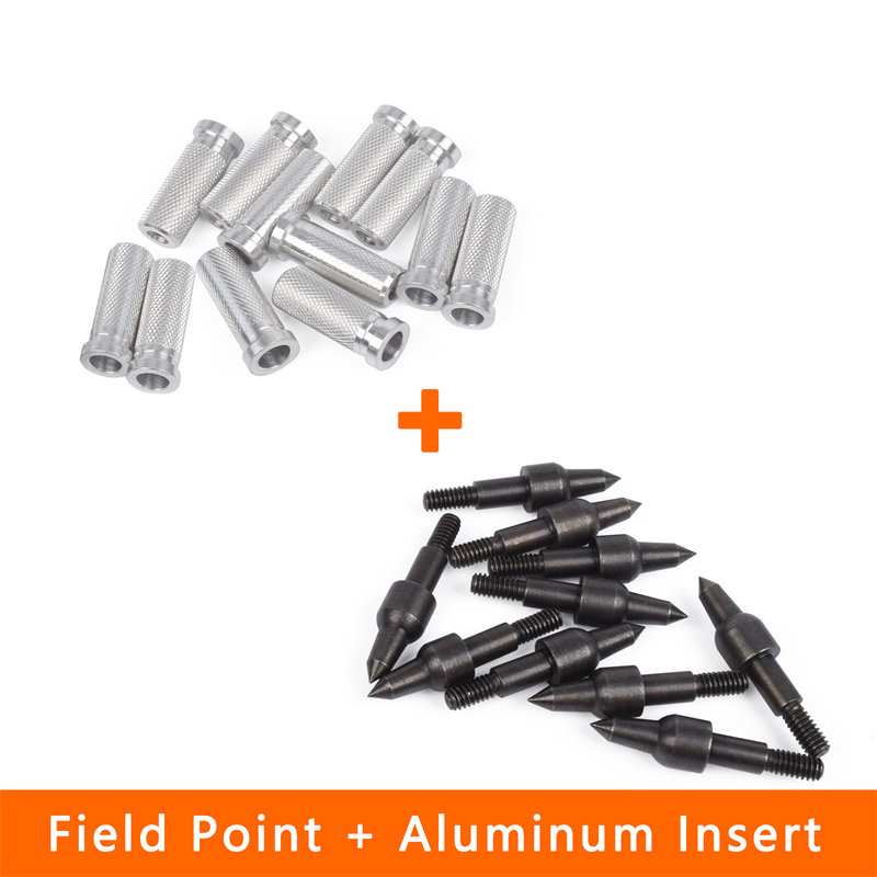 Pilhuvuden och aluminiuminsats för DIY -pilar