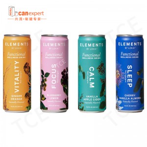 Partihandel matkvalitet säkerhetsförpackning tom 250 ml 500 ml tryckt aluminiumdryck kan för öldryck förpackning metallflaska