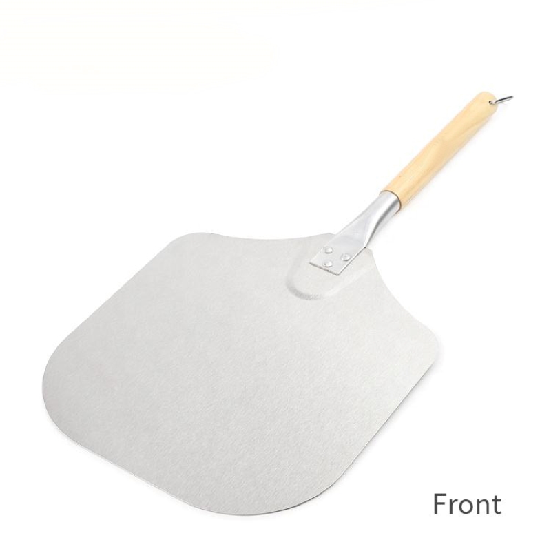 Varmt försäljning avtagbart handtag aluminiumpizza peel spade med trähandtag pizza peel