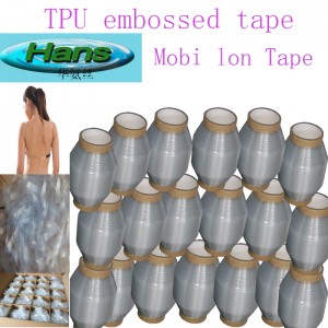 Präglad Clear TPU Elastic Mobilon Tape