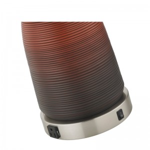 Hotellhartsbordslampa med bärnstensläkare hartskropp och en på/off rocker switch, två praktiska butiker på hotellets gästrum