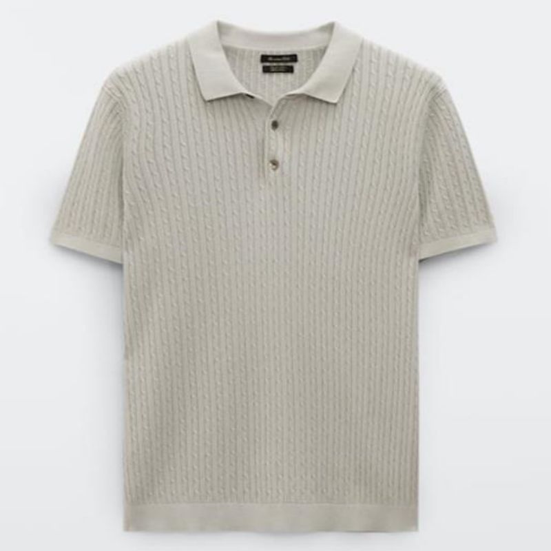 Anpassad designer Summer Short Sleeve Knit Pullover Cotton Men \\\\ 's tröjor