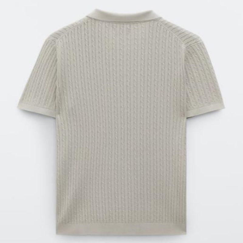 Anpassad designer Summer Short Sleeve Knit Pullover Cotton Men \\\\ 's tröjor