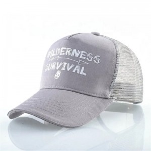 Anpassad tryckt gul bomulls mocka broderi strukturerat 6 panelmask kepsar baseball cap trucker hatt