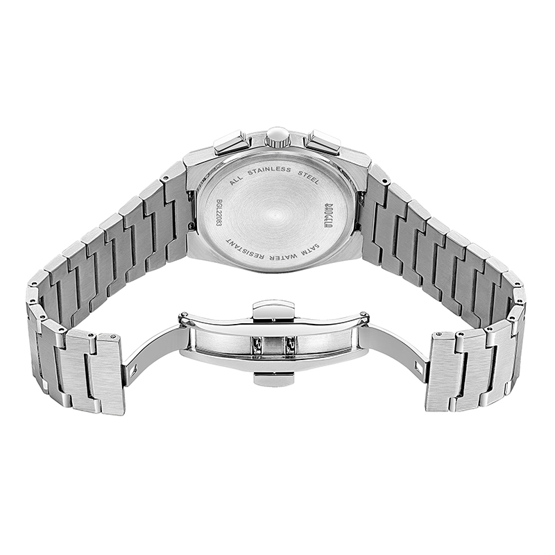 Baogela Top Brand Watches For Men mode kronograf sport vattentät kvarts titta på 50 tm casual rostfritt klocka Reloj Hombre 22803