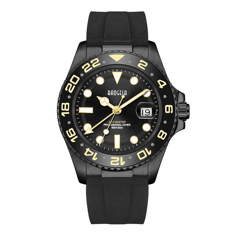 Baogela Top Brand 50m Waterproof Rose Gold Watch Men Quartz Watch Diving Fashion Couples Sport Watch Swiss Movement Wristwatch 22805