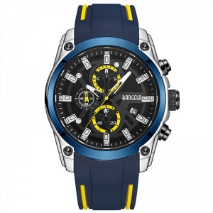 Baogela Men \\\\ \'s Military Sport Watches Men Waterproof Fashion Blue Silicone Strap Wristwatch Man Luxury Top Brand Luminous Watch 22705