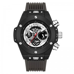 Baogela varumärke full transparent titta på lyxiga män titta på mode sport militär reloj kreativa män kvinnor kronograf kvarts titta 20013