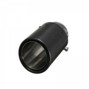 Anpassad glansig eller matt kolfiber universal bilavgas och ljuddämpare för svansrör