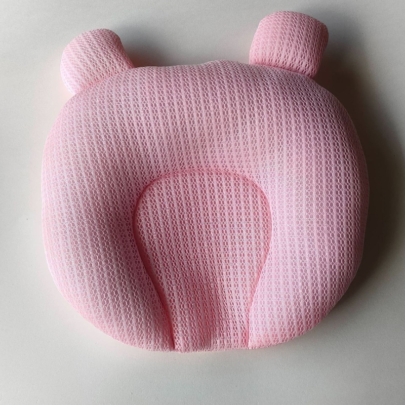 Nyfödd baby tecknad mönster Anti-deflection Head Styling Memory Foam Pillow