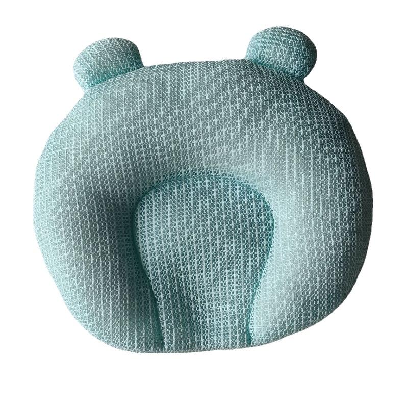 Nyfödd baby tecknad mönster Anti-deflection Head Styling Memory Foam Pillow