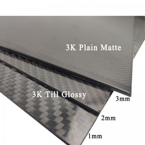 3K kolfiberark med hög styrka till salu