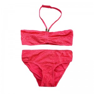 HALTERNECK spetsar två stycken barn baddräkter