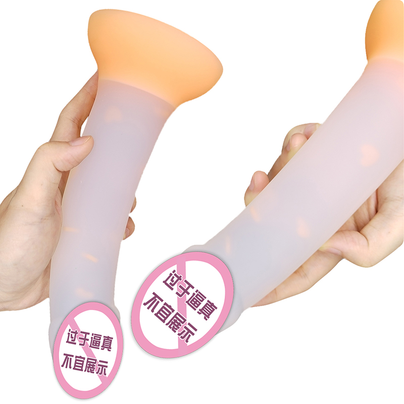 904 Nya lysande dildo analsexleksaker för kvinnor män färgglada glödande penis rumpa plugg vuxna leksaker