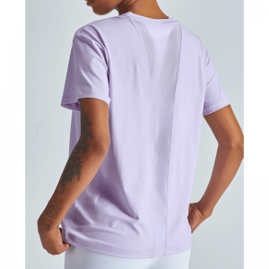 GASE PATCH O NECK YOGA T-SHIRTS