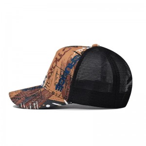 Billig solvisor snapback hip hop mesh hattar anpassad gradient trucker cap