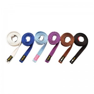 2023 Tillverkare Kampanjer Anpassade fint bearbetade Pearl Weave BJJ Belt, BJJ GIS -bälte