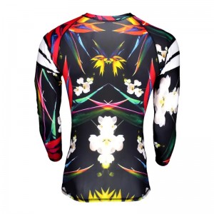 Bekväma barn BJJ GI RASH GUARD, utslag för kvinna med full tryck