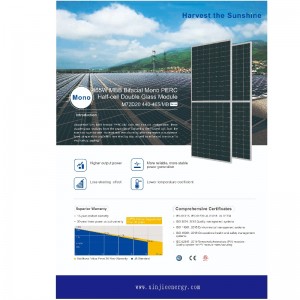 Hög effektivitet 465 W Photovoltaic Solar Module Panel System Online Sale